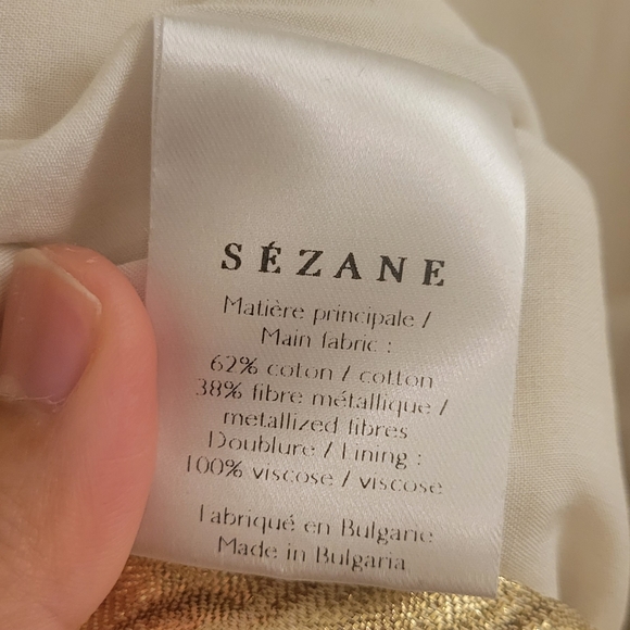 Sezane Gold Midi Dress - Picture 16 of 16